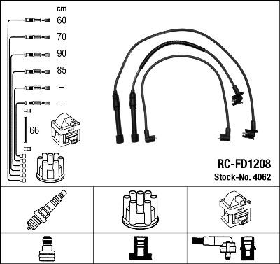 NGK 4062 - Set kablova za paljenje www.molydon.hr