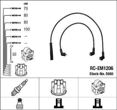 NGK 5900 - Set kablova za paljenje www.molydon.hr