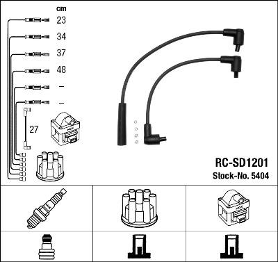 NGK 5404 - Set kablova za paljenje www.molydon.hr
