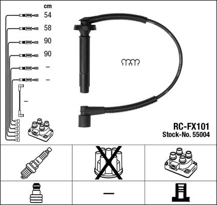 NGK 55004 - Set kablova za paljenje www.molydon.hr