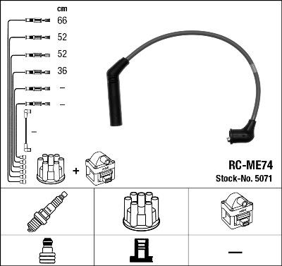 NGK 5071 - Set kablova za paljenje www.molydon.hr