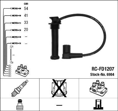 NGK 6984 - Set kablova za paljenje www.molydon.hr