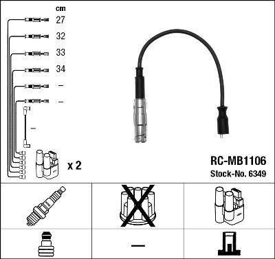 NGK 6349 - Set kablova za paljenje www.molydon.hr