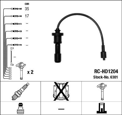 NGK 6301 - Set kablova za paljenje www.molydon.hr