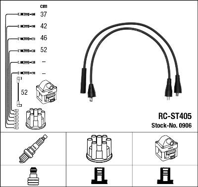 NGK 0906 - Set kablova za paljenje www.molydon.hr