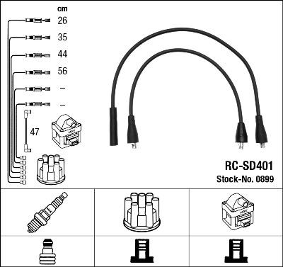 NGK 0899 - Set kablova za paljenje www.molydon.hr