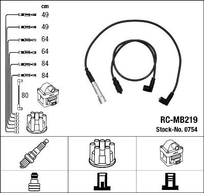 NGK 0754 - Set kablova za paljenje www.molydon.hr