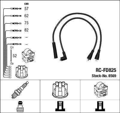 NGK 8569 - Set kablova za paljenje www.molydon.hr