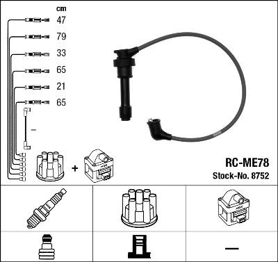 NGK 8752 - Set kablova za paljenje www.molydon.hr