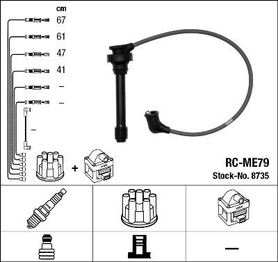 NGK 8735 - Set kablova za paljenje www.molydon.hr