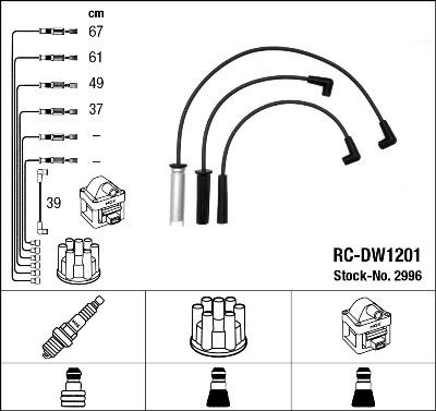NGK 2996 - Set kablova za paljenje www.molydon.hr