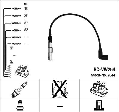NGK 7044 - Set kablova za paljenje www.molydon.hr