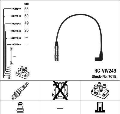 NGK 7015 - Set kablova za paljenje www.molydon.hr