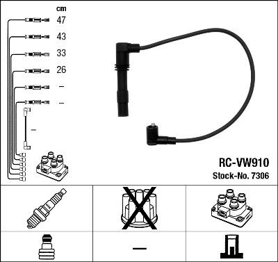 NGK 7306 - Set kablova za paljenje www.molydon.hr