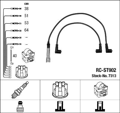 NGK 7313 - Set kablova za paljenje www.molydon.hr
