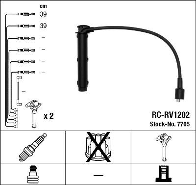 NGK 7705 - Set kablova za paljenje www.molydon.hr