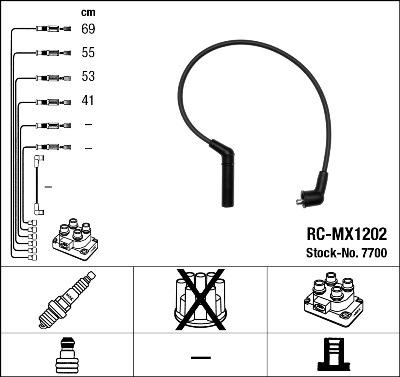 NGK 7700 - Set kablova za paljenje www.molydon.hr