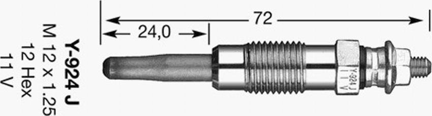 NGK Y-924J - Grijač za paljenje www.molydon.hr