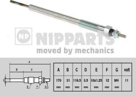 Nipparts N5715016 - Grijač za paljenje www.molydon.hr