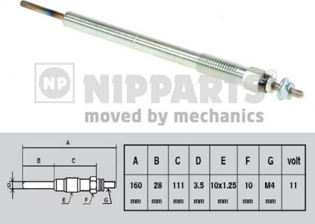 Nipparts N5712025 - Grijač za paljenje www.molydon.hr