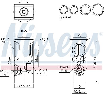 NISSENS 999394 - Ekspanzioni ventil, klima-Uređaj www.molydon.hr