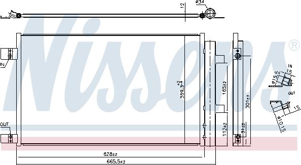 NISSENS 941284 - Kondenzator, klima-Uređaj www.molydon.hr