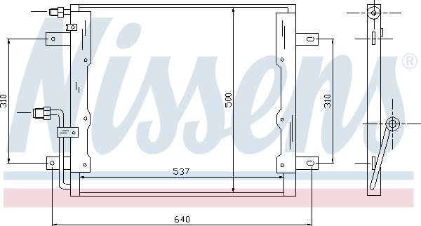 NISSENS 94335 - Kondenzator, klima-Uređaj www.molydon.hr