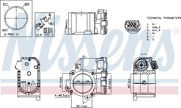NISSENS 955192 - Kučište leptira karburatora www.molydon.hr