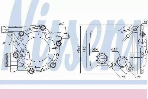 NISSENS 90583 - Uljni hladnjak, ulje za motor www.molydon.hr