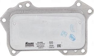 NISSENS 91446 - Uljni hladnjak, ulje za motor www.molydon.hr