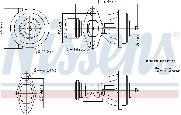NISSENS 98439 - EGR ventil www.molydon.hr