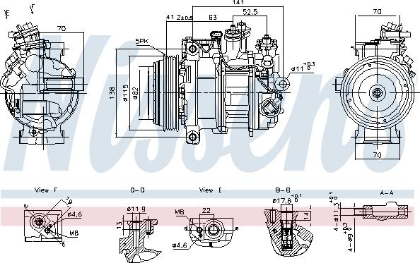 NISSENS 890919 - Kompresor, klima-Uređaj www.molydon.hr