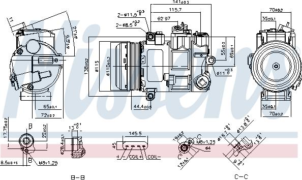 NISSENS 890696 - Kompresor, klima-Uređaj www.molydon.hr