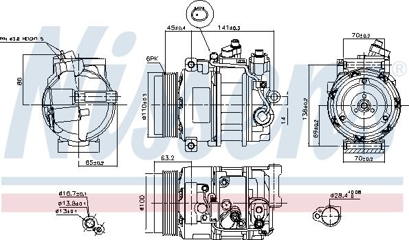 NISSENS 890634 - Kompresor, klima-Uređaj www.molydon.hr