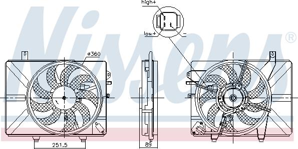 Nissens 850052 - Ventilator, hladjenje motora www.molydon.hr