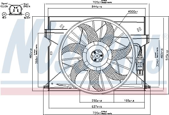 NISSENS 85077 - Ventilator, hladjenje motora www.molydon.hr