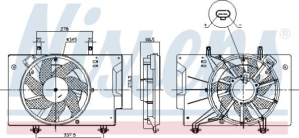 Nissens 85810 - Ventilator, hladjenje motora www.molydon.hr