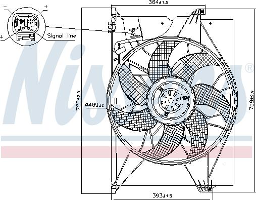 NISSENS 85741 - Ventilator, hladjenje motora www.molydon.hr