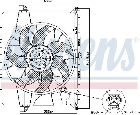NISSENS 85739 - Ventilator, hladjenje motora www.molydon.hr
