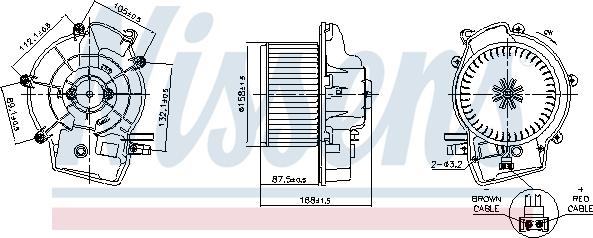 NISSENS 87606 - Ventilator kabine/unutrasnjeg prostora www.molydon.hr