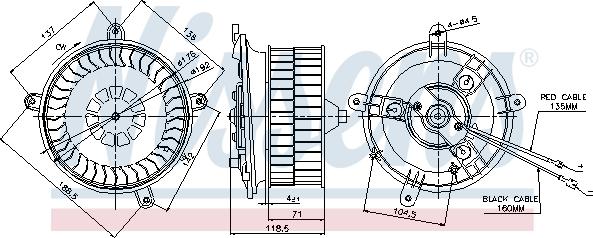 NISSENS 87041 - Ventilator kabine/unutrasnjeg prostora www.molydon.hr