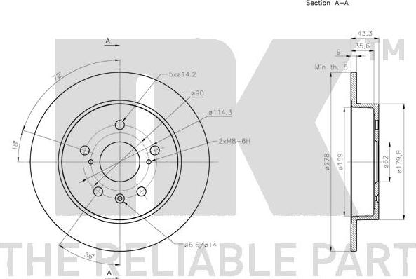 NK 315223 - Kočioni disk www.molydon.hr