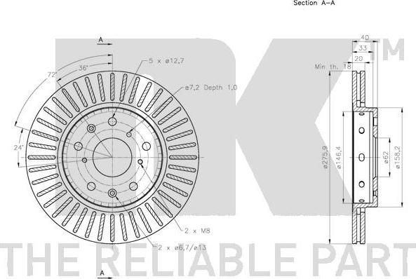 NK 205226 - Kočioni disk www.molydon.hr