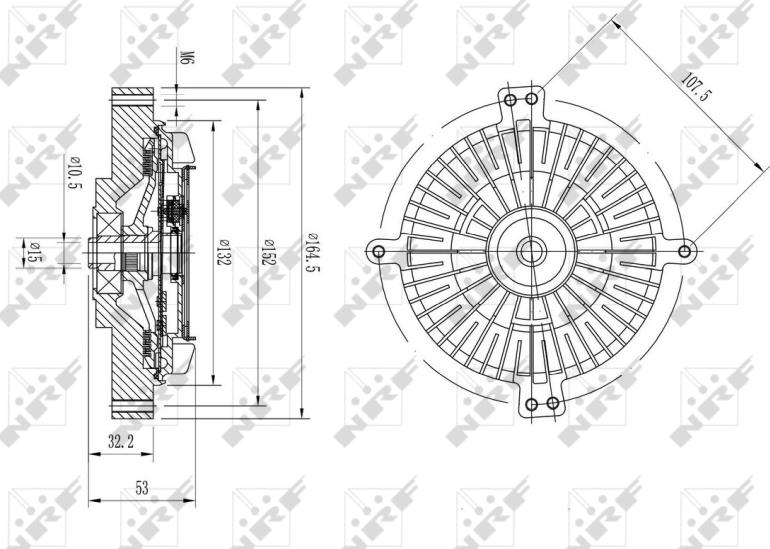 NRF 49641 - kvačilo, ventilator hladnjaka www.molydon.hr
