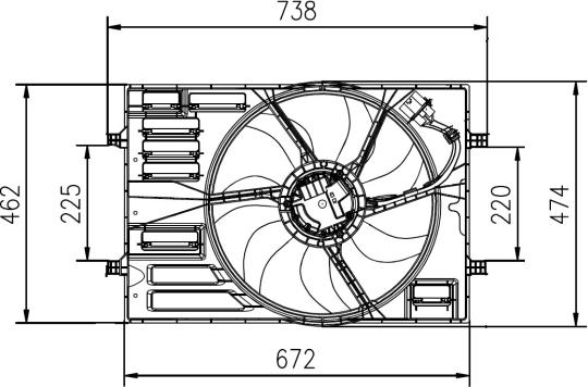 NRF 47950 - Ventilator, hladjenje motora www.molydon.hr