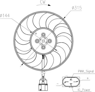 NRF 47970 - Ventilator, hladjenje motora www.molydon.hr
