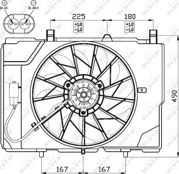 NRF 47466 - Ventilator, hladjenje motora www.molydon.hr