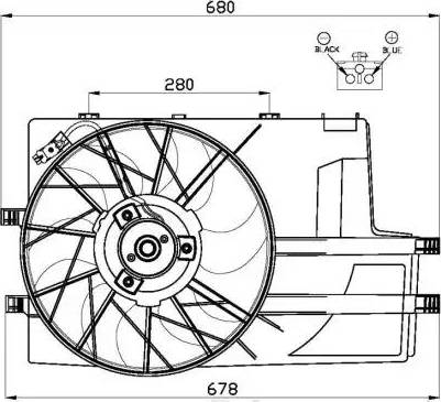 NRF 47552 - Ventilator, hladjenje motora www.molydon.hr