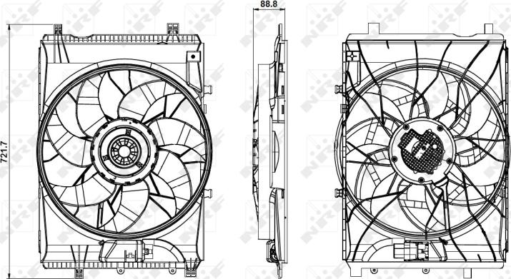 NRF 47851 - Ventilator, hladjenje motora www.molydon.hr