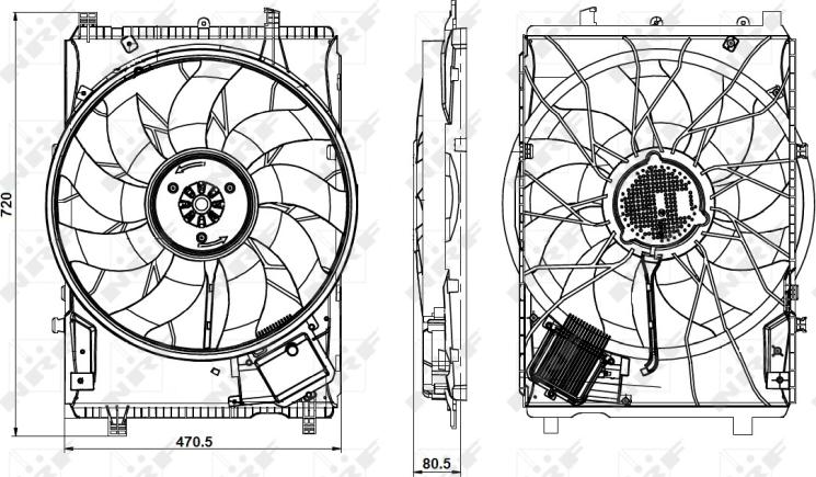 NRF 47853 - Ventilator, hladjenje motora www.molydon.hr